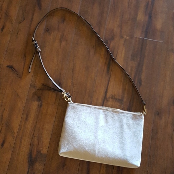 Urban Boutique Taupe Embroidered Floral and Velvet Crossbody‎ - Picture 5 of 7